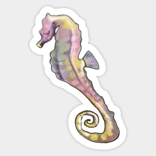 Colorful Seahorse Sticker